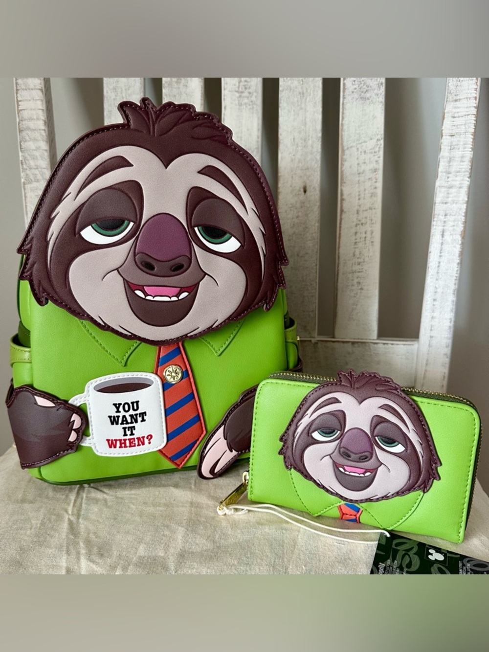 Loungefly Disney Zootopia Exclusive Flash Cosplay Mini Backpack & Wallet